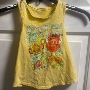 Disney Light Yellow Tank Top